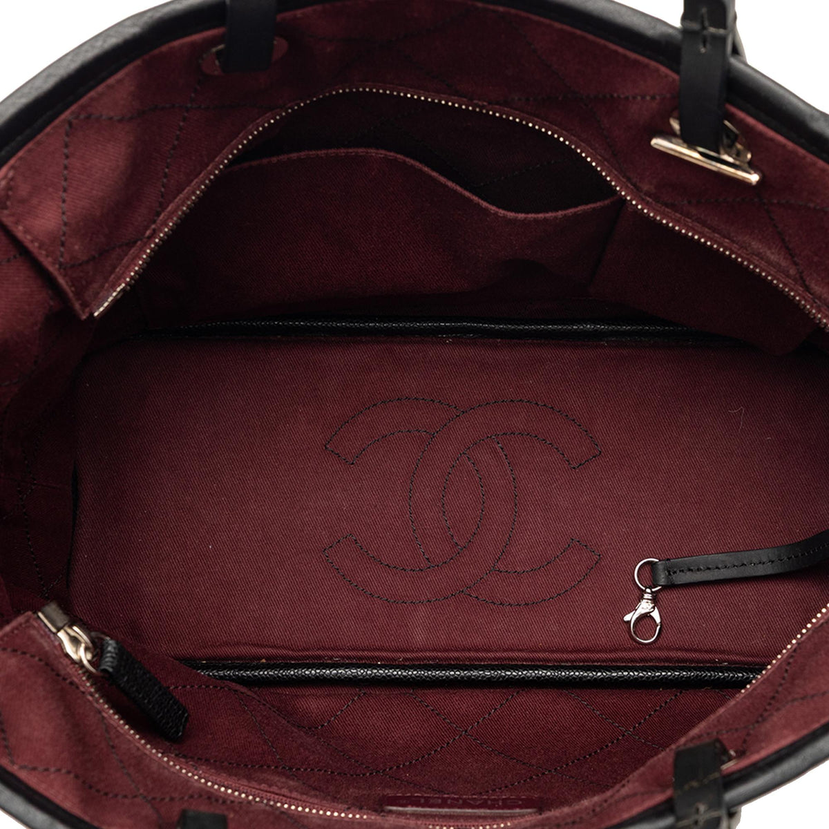 Chanel CC Caviar Wild Stitch On the Road Tote