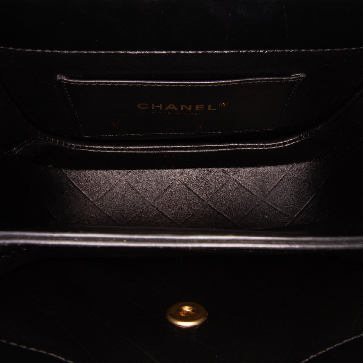 Chanel CC Quilted Calfskin Round Moon Messenger Flap