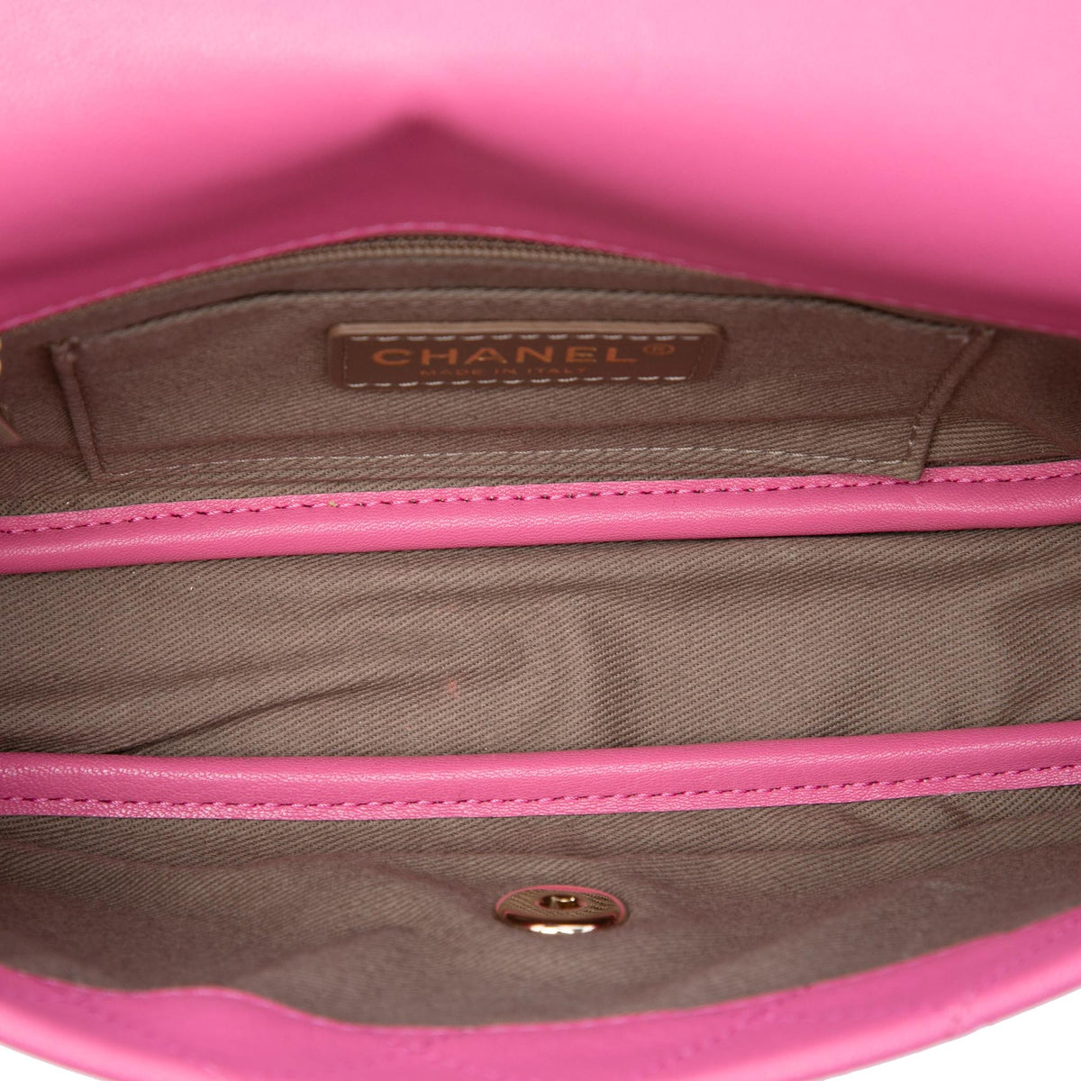 Chanel CC Quilted Goatskin Casual Trip Flap
