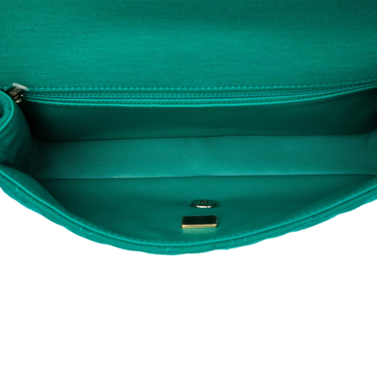 Chanel CC Quilted Jersey Roll Clutch