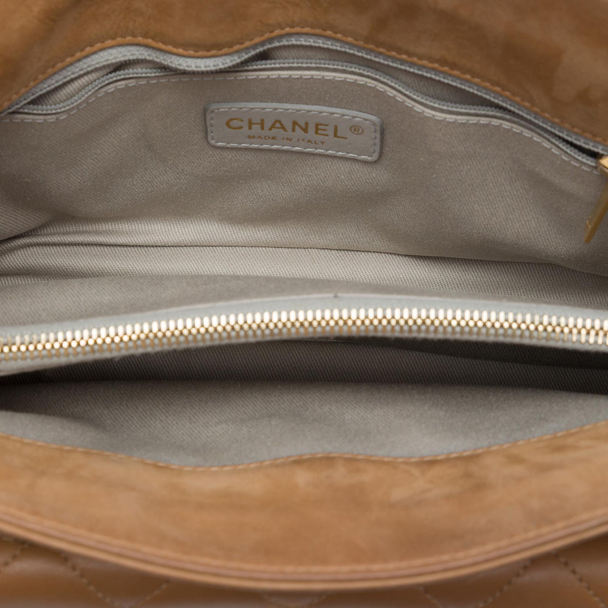 Chanel CC Quilted Lambskin Front Pocket Shoulder Bag