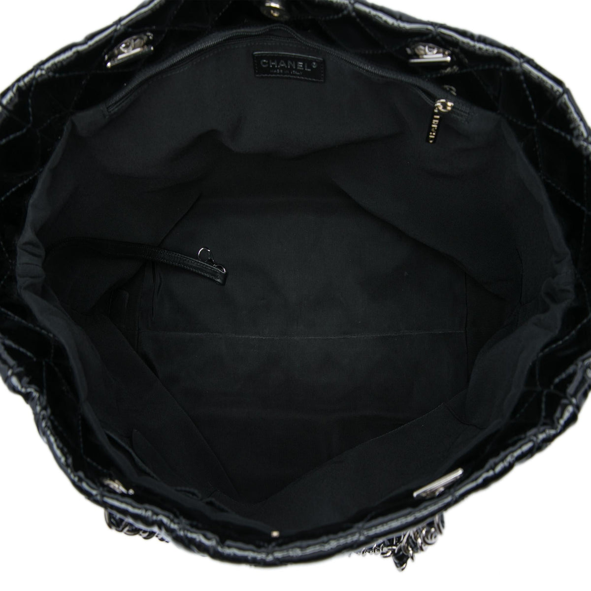 Chanel CC Quilted Patent Chic And Glitter Ligne Timeless Tote