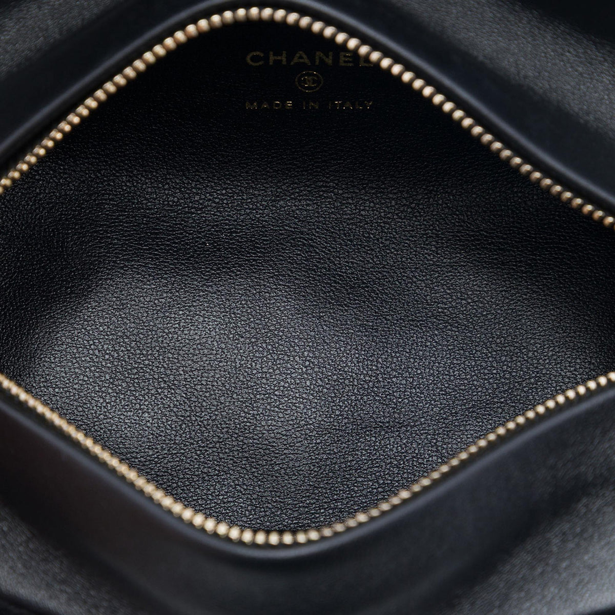 Chanel CC Quilted Velvet Crystal Wristlet Clutch
