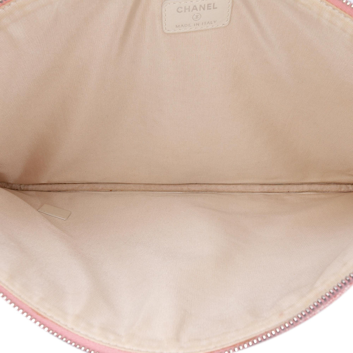 Chanel Large Raffia Deauville O Case Clutch