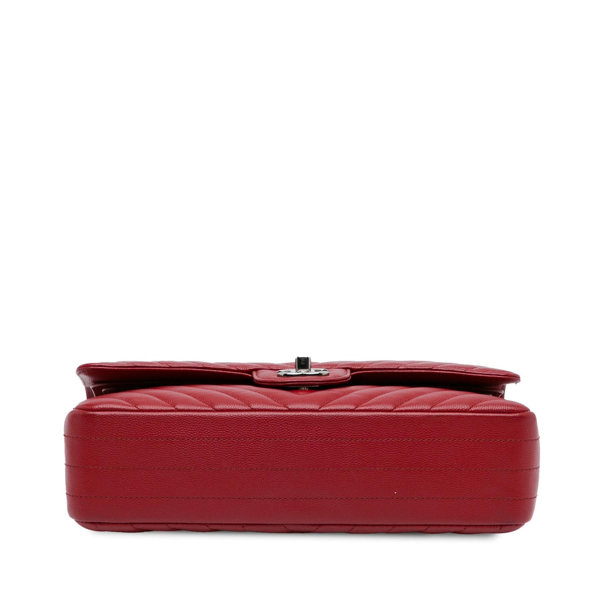 Chanel Medium Classic Chevron Caviar Double Flap