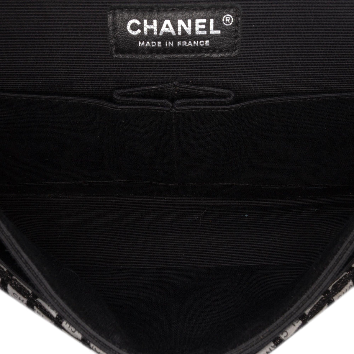 Chanel Medium Classic Ribbon Tweed Double Flap