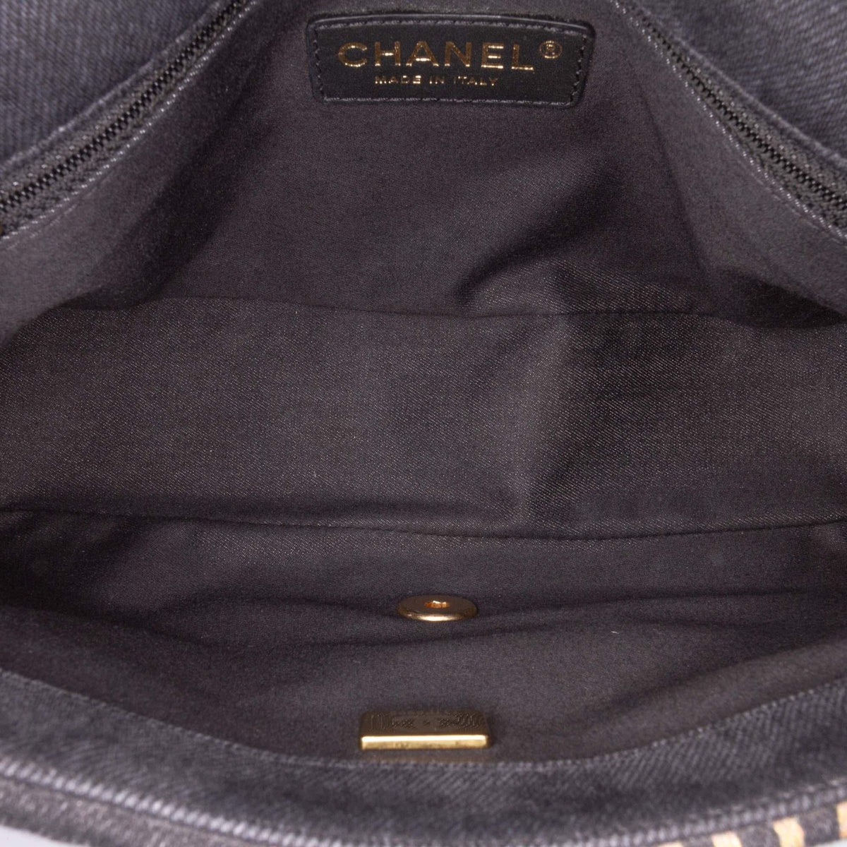 Chanel Medium Quilted Denim Mood Flap