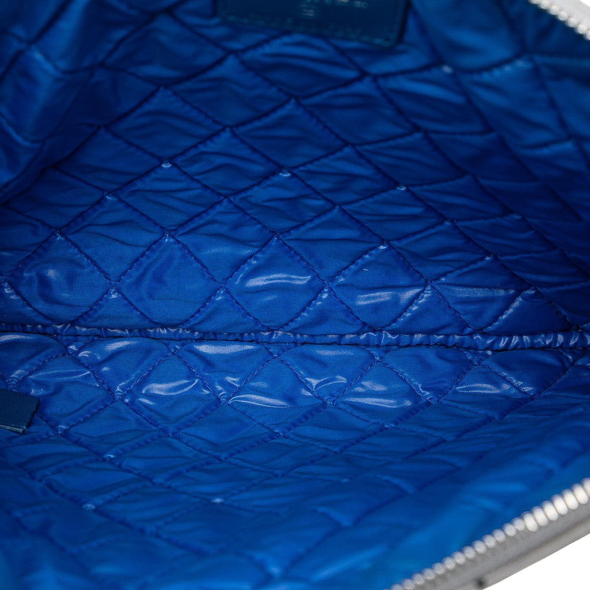 Chanel Medium Quilted Lambskin Data Center O Case Clutch