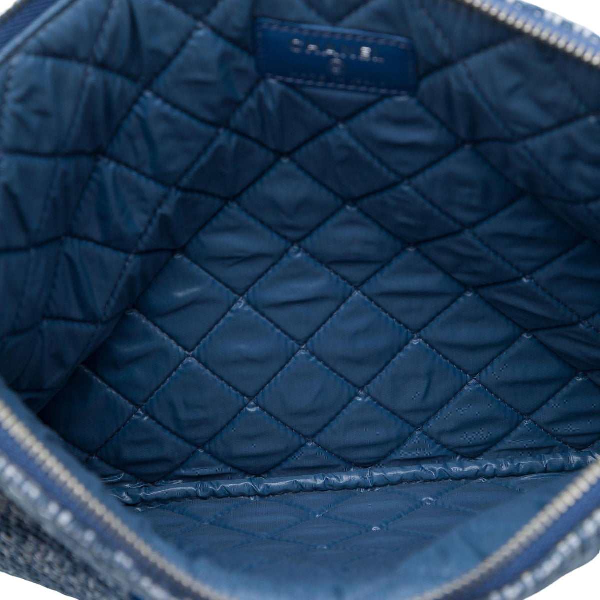 Chanel Medium Tweed Deauville O Case Clutch