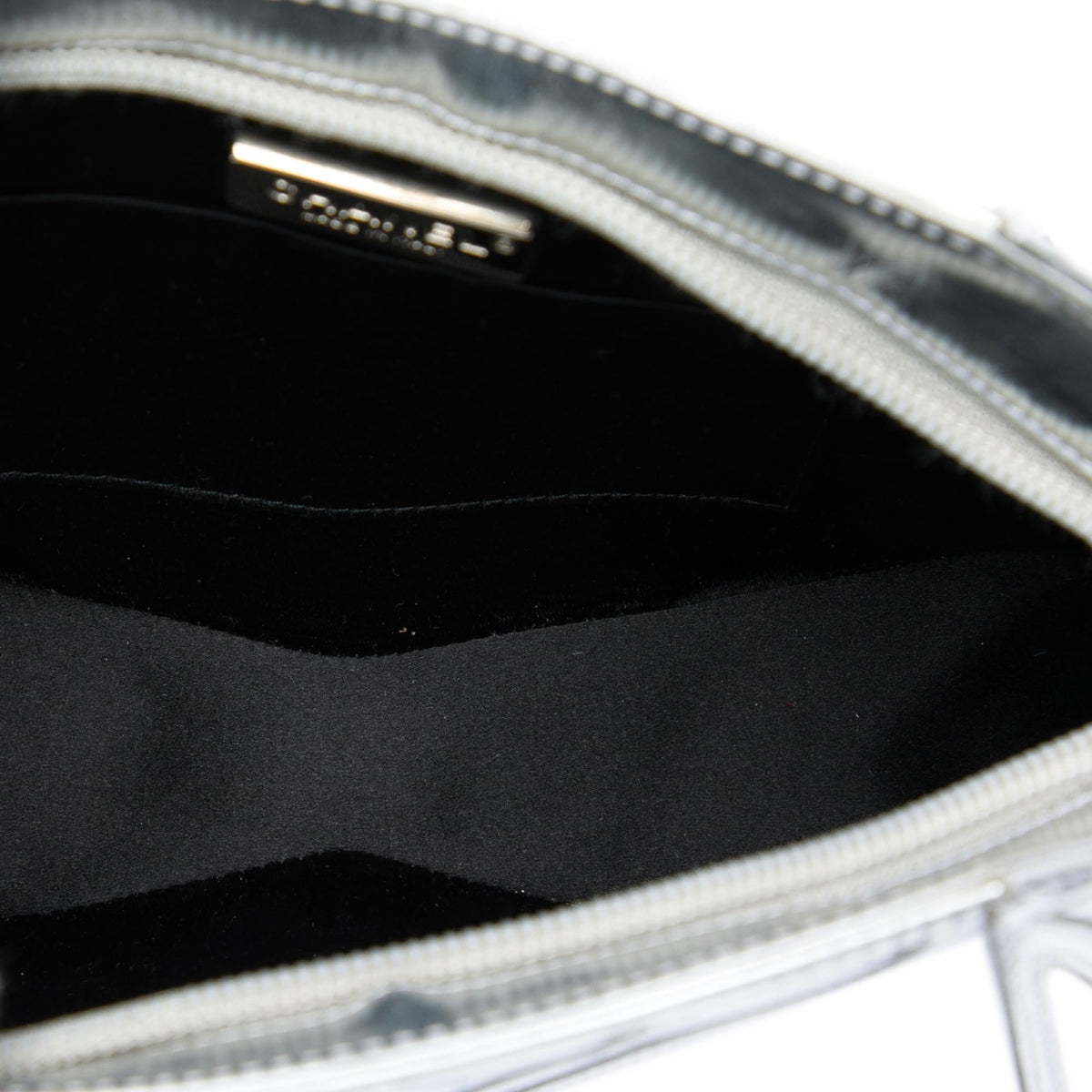 Chanel Metallic Lambskin Midnight Swim Wristlet Clutch