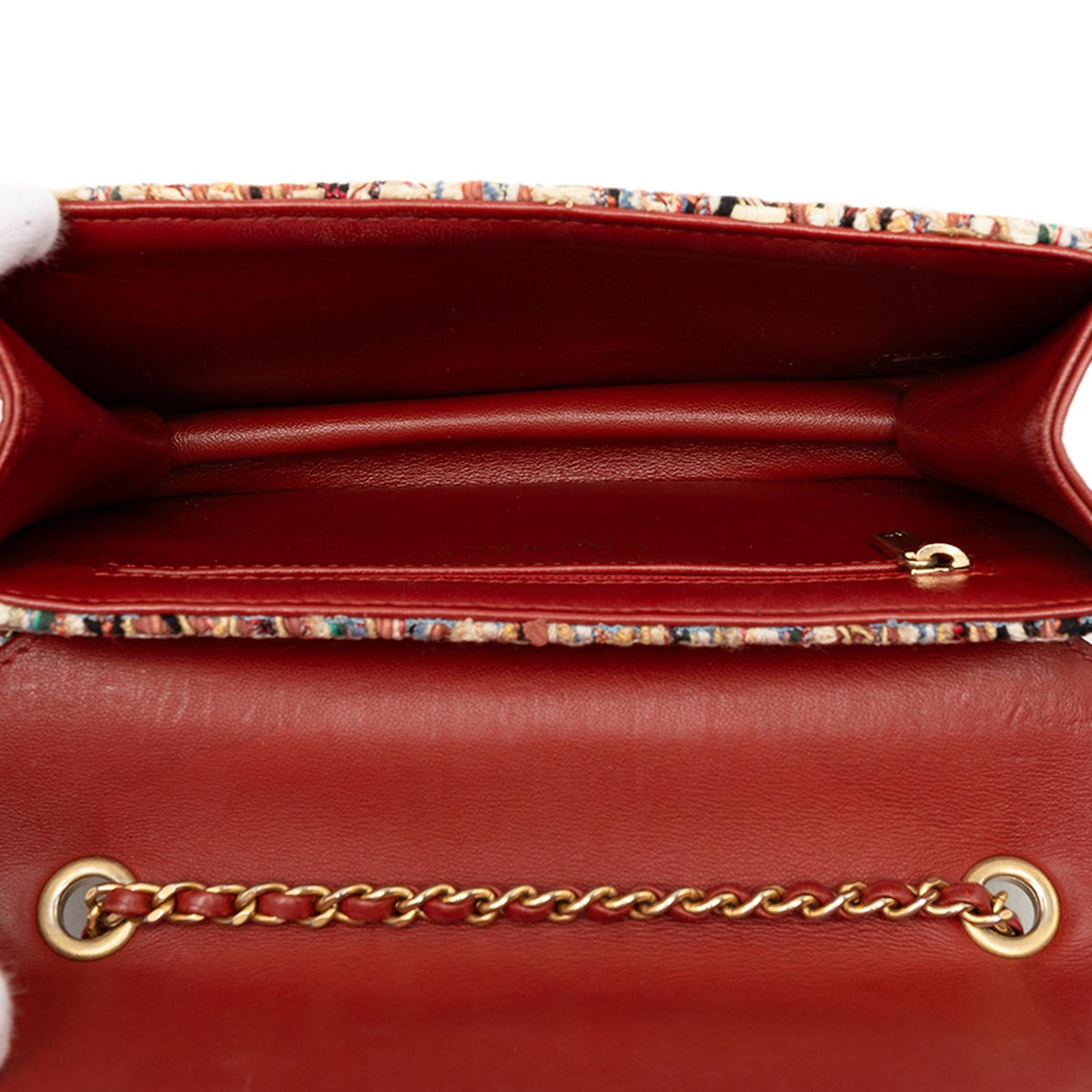 Chanel Mini Quilted Tweed Beauty Lock Flap
