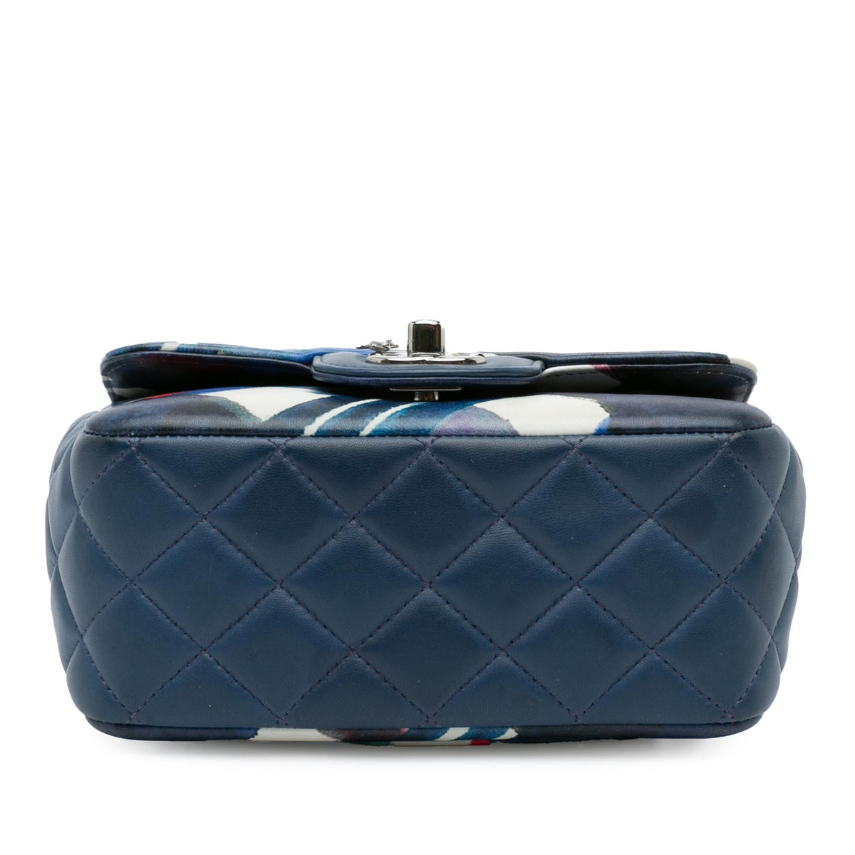Chanel Mini Square Classic Airlines Printed Lambskin Single Flap