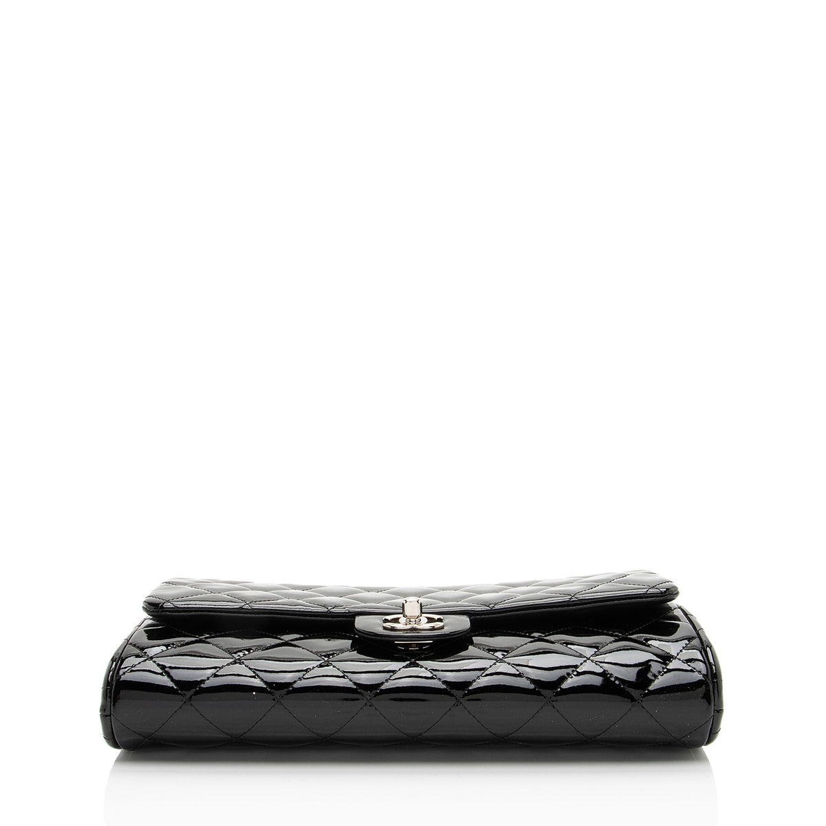 Chanel Patent Leather Classic Chain Flap Clutch