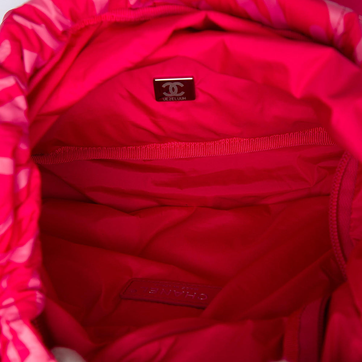 Chanel Printed Nylon Coco Neige Convertible Backpack