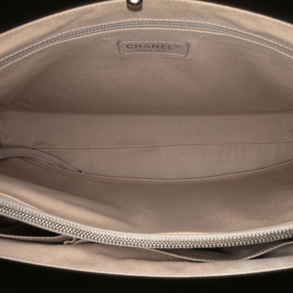 Chanel Quilted Aged Calfskin Be CC Shopper Tote