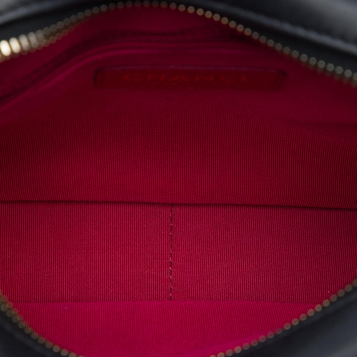 Chanel Quilted Calfskin Logo Enchained Camera Bag