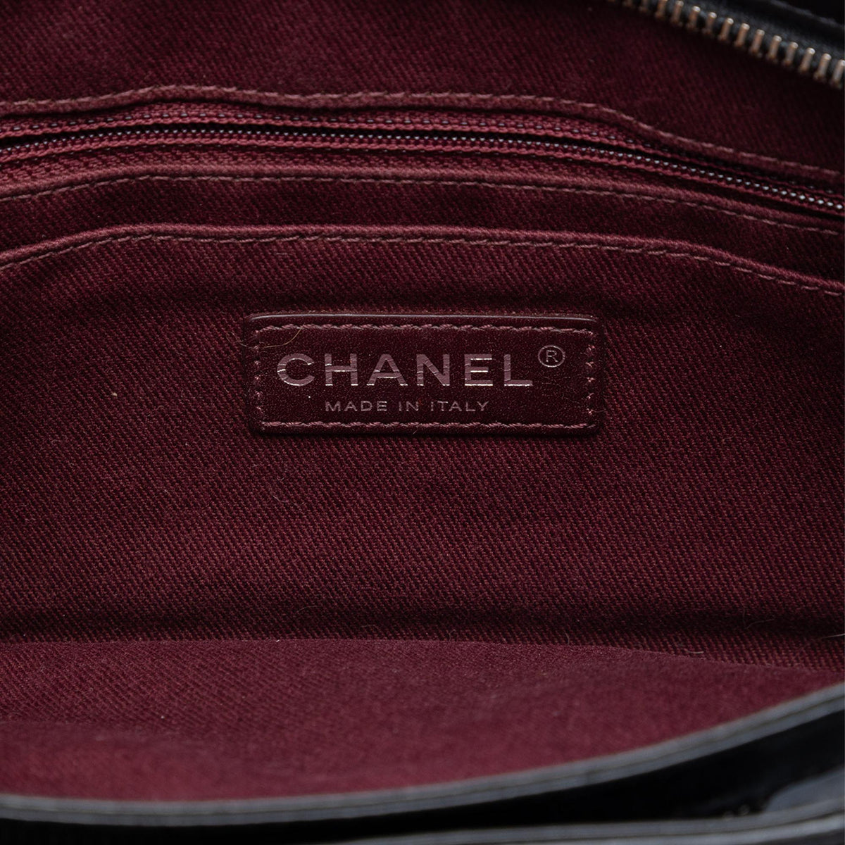 Chanel Quilted Glazed Calfskin Coco Pleats Chain Clutch