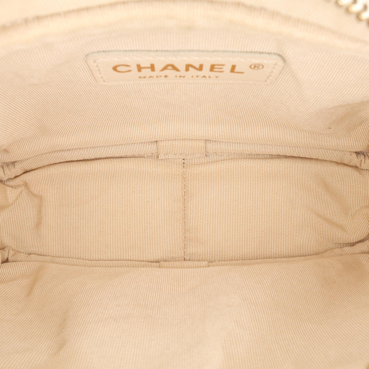 Chanel Small CC Flat Quilted Caviar Camera Bag