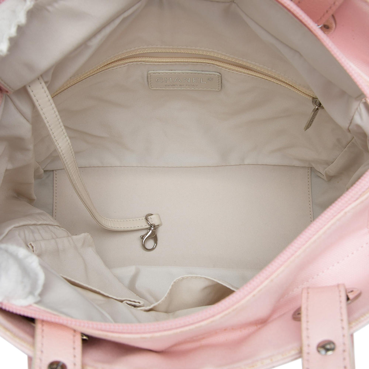 Chanel Small Quilted Canvas Paris Biarritz Tote