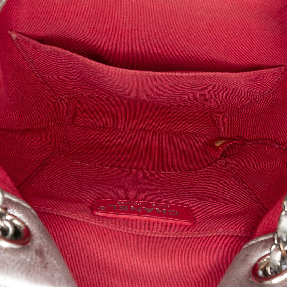 Chanel Small Quilted Metallic Aged Calfskin Gabrielle Bucket Bag