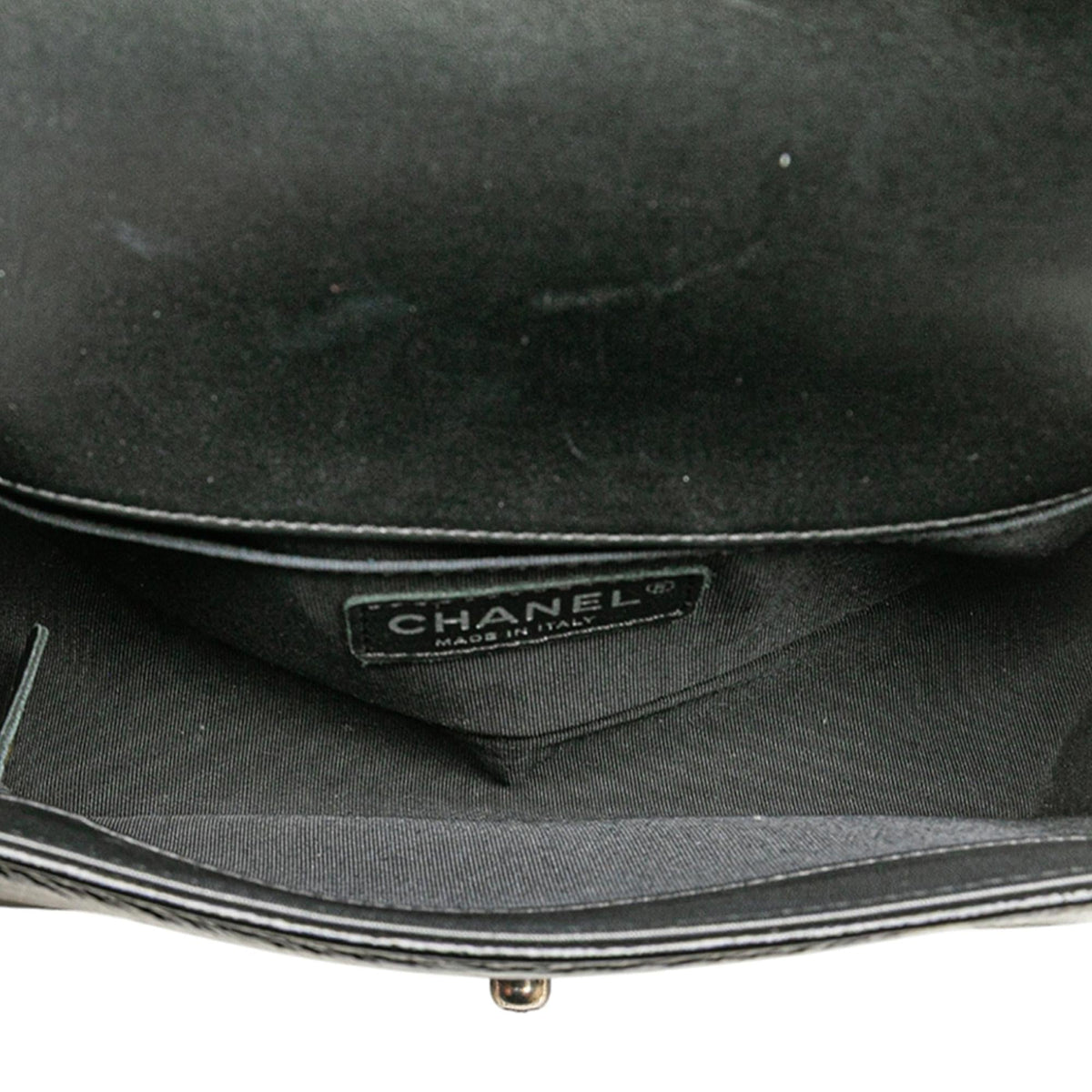 Chanel Small Quilted Patent Boy Flap