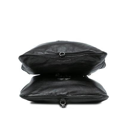 Chanel CC Calfskin Dual Twin Chain Handbag