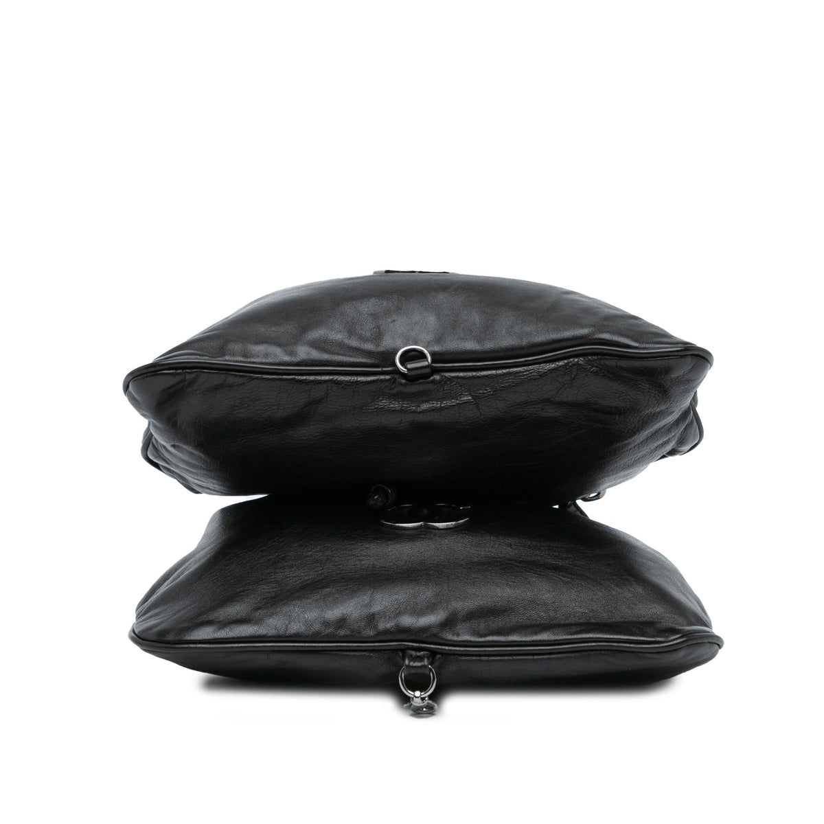 Chanel CC Calfskin Dual Twin Chain Handbag