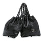 Chanel CC Calfskin Dual Twin Chain Handbag