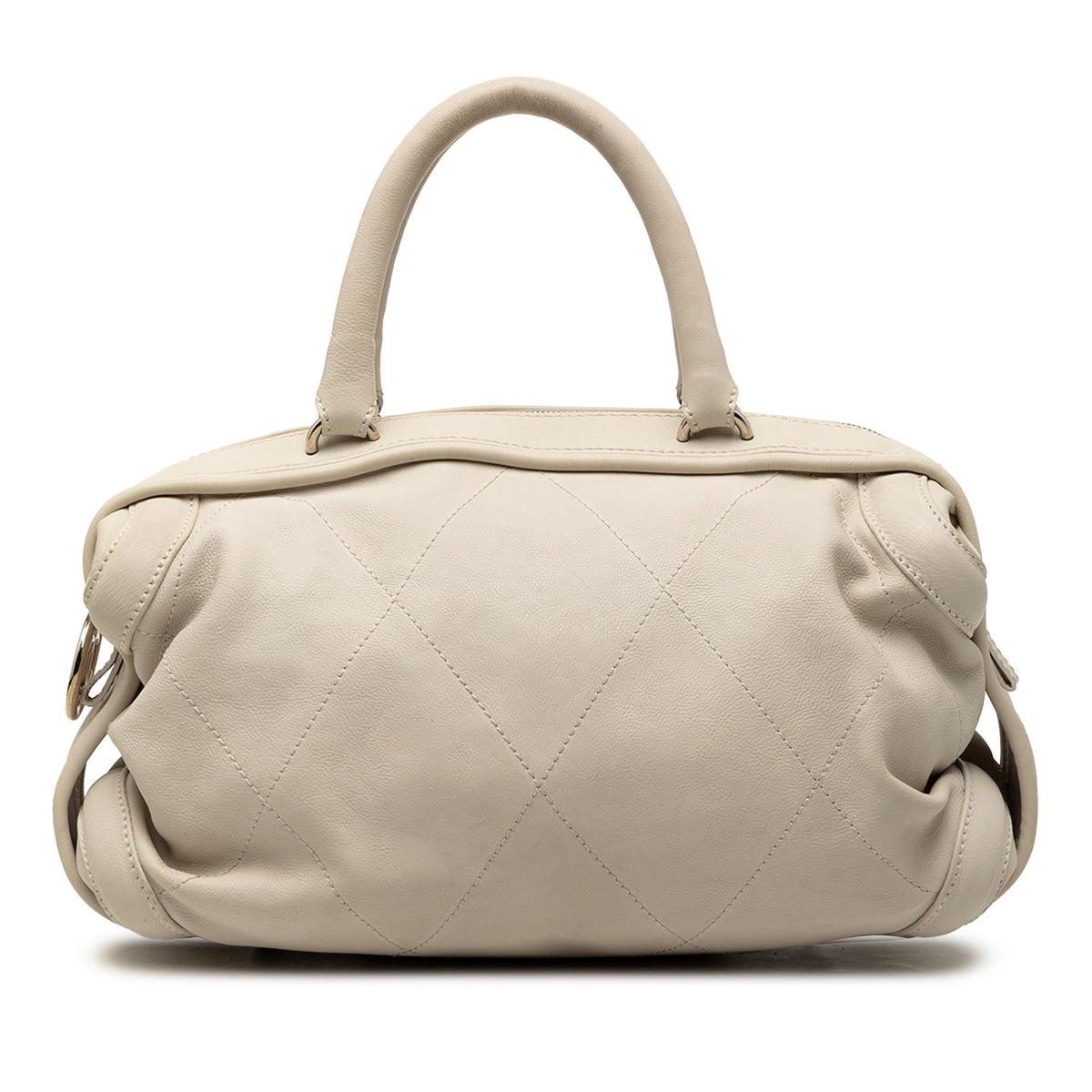 Chanel CC Calfskin Wild Stitch Bowling Bag