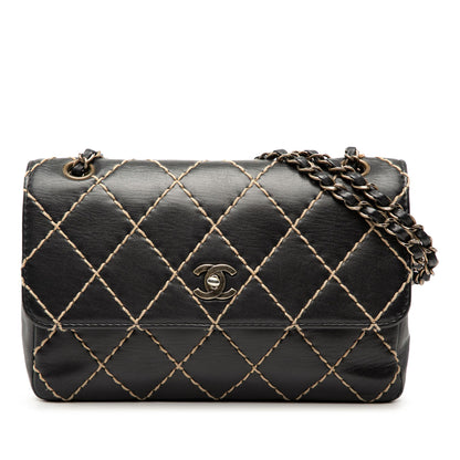 Chanel CC Calfskin Wild Stitch Flap