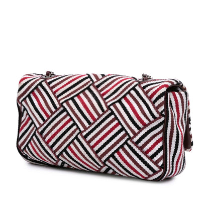 Chanel CC Canvas Stripe Flap