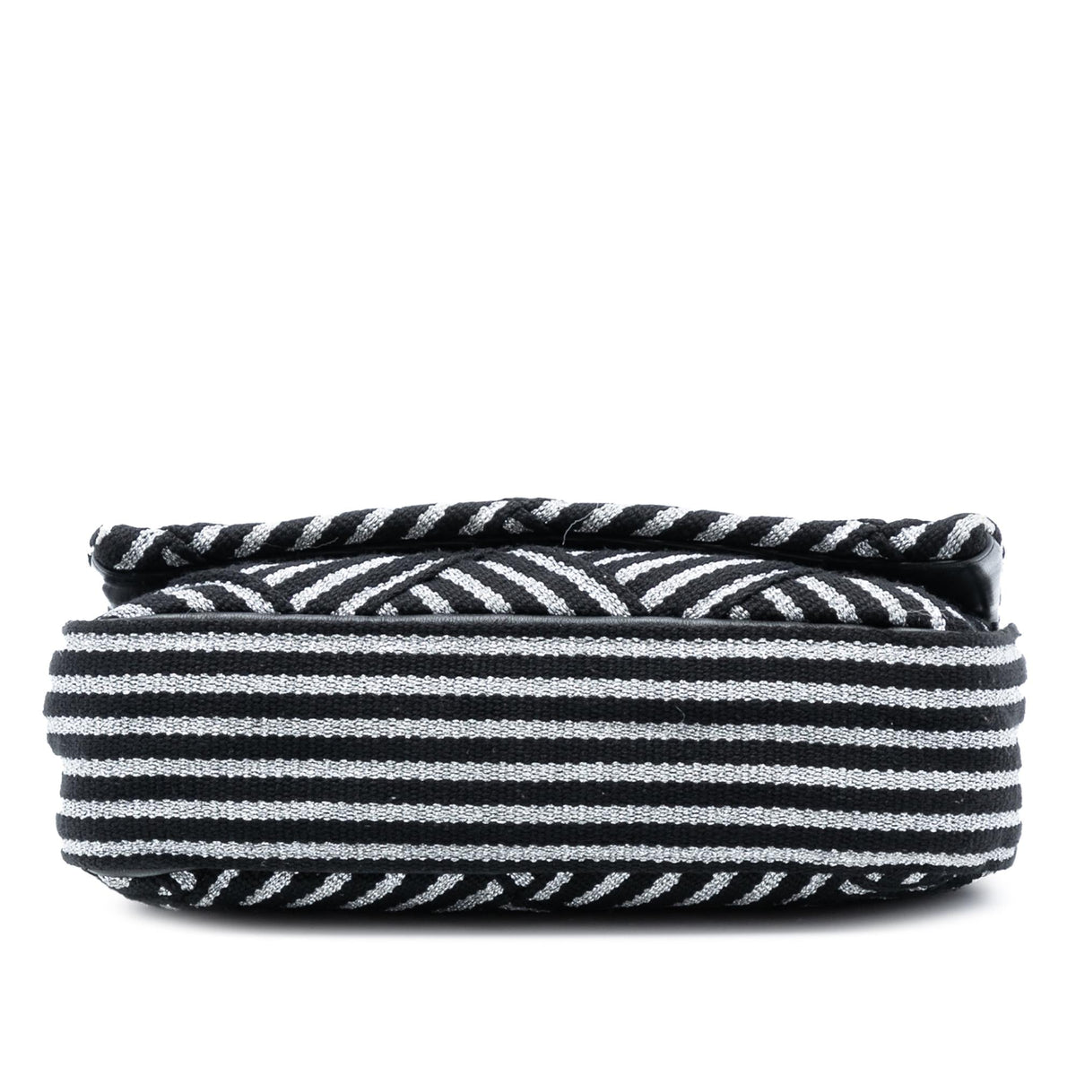 Chanel CC Canvas Stripe Flap