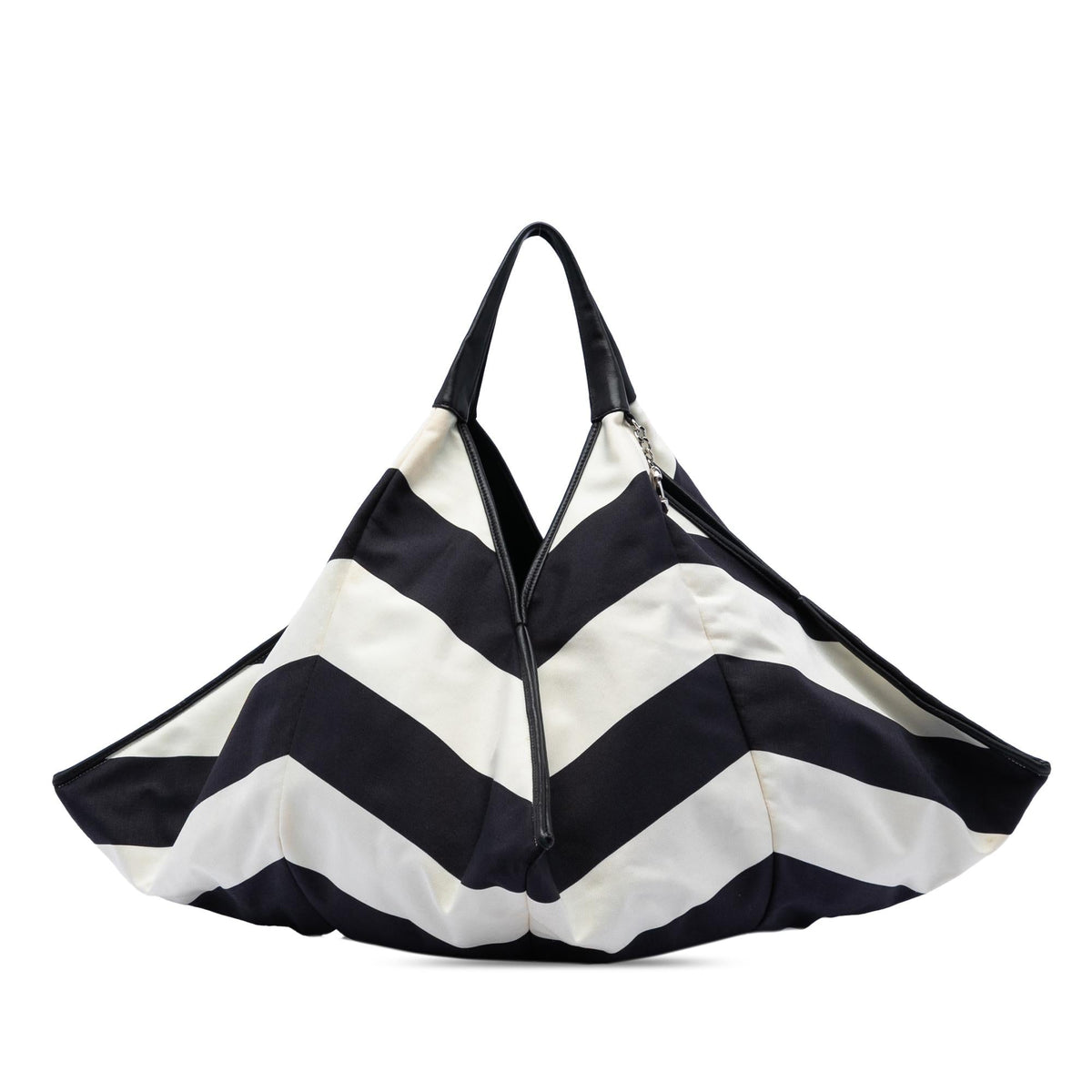 Chanel CC Canvas Stripe Tote