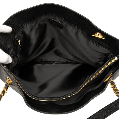 Chanel CC Caviar Chain Tote