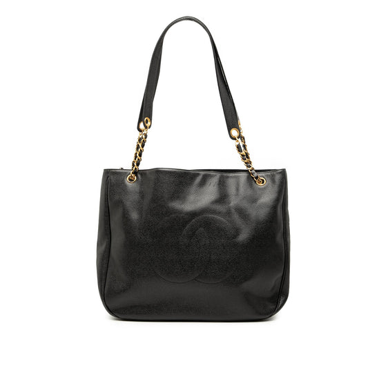 Chanel CC Caviar Chain Tote