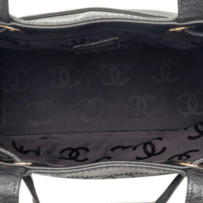 Chanel CC Caviar Drawstring Tote