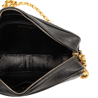 Chanel CC Caviar Front Pocket Bijoux Chain Camera Bag