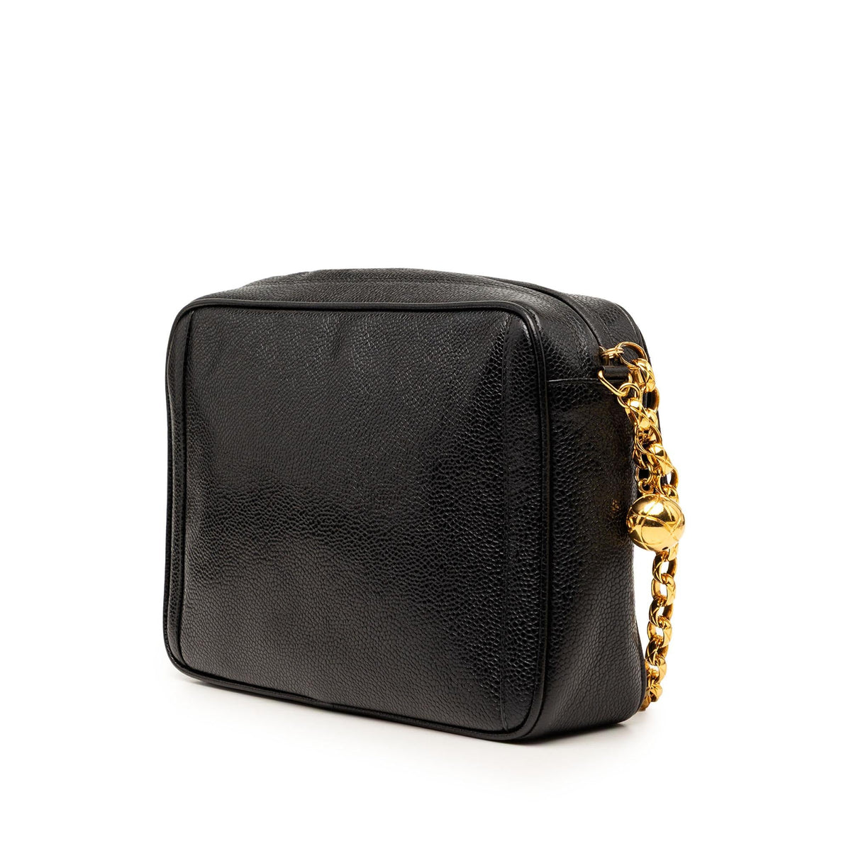 Chanel CC Caviar Front Pocket Bijoux Chain Camera Bag
