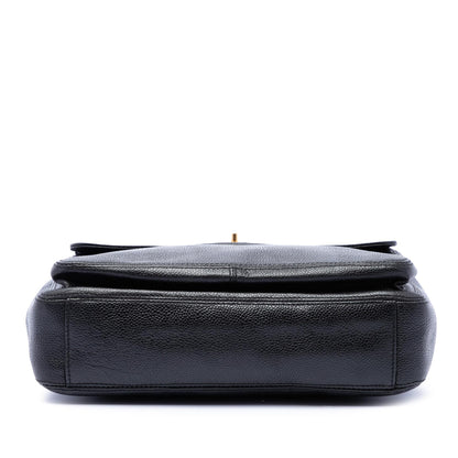 Chanel CC Caviar Front Pocket Shoulder Bag