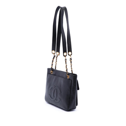 Chanel CC Caviar Front Pocket Shoulder Bag
