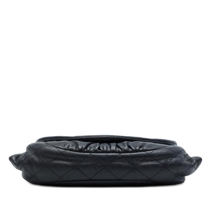 Chanel CC Caviar Half Moon Wallet on Chain