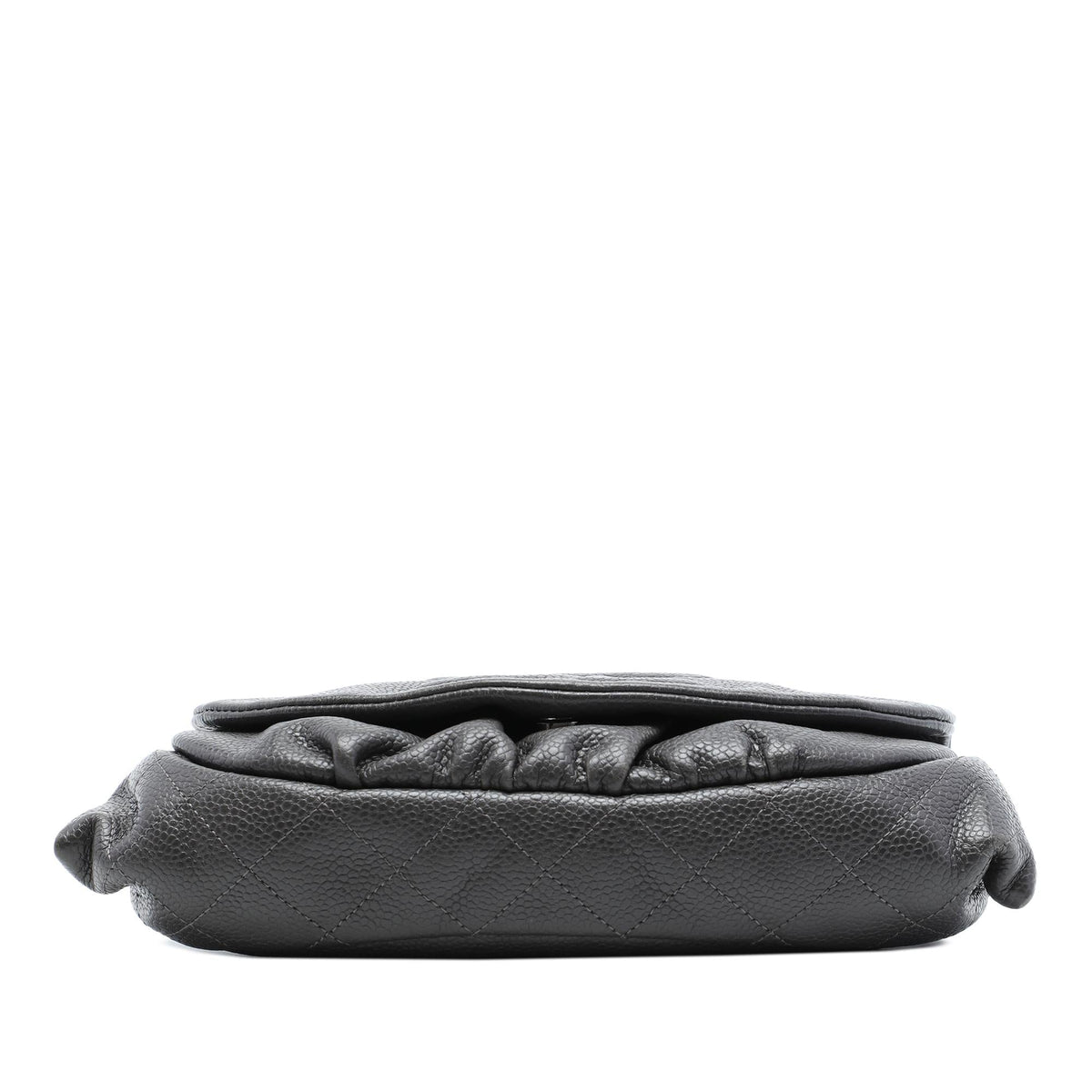 Chanel CC Caviar Half Moon Wallet on Chain