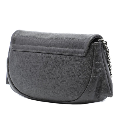 Chanel CC Caviar Half Moon Wallet on Chain