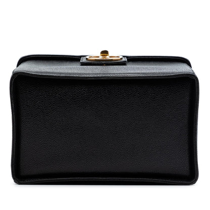 Chanel CC Caviar Turnlock Vanity Bag