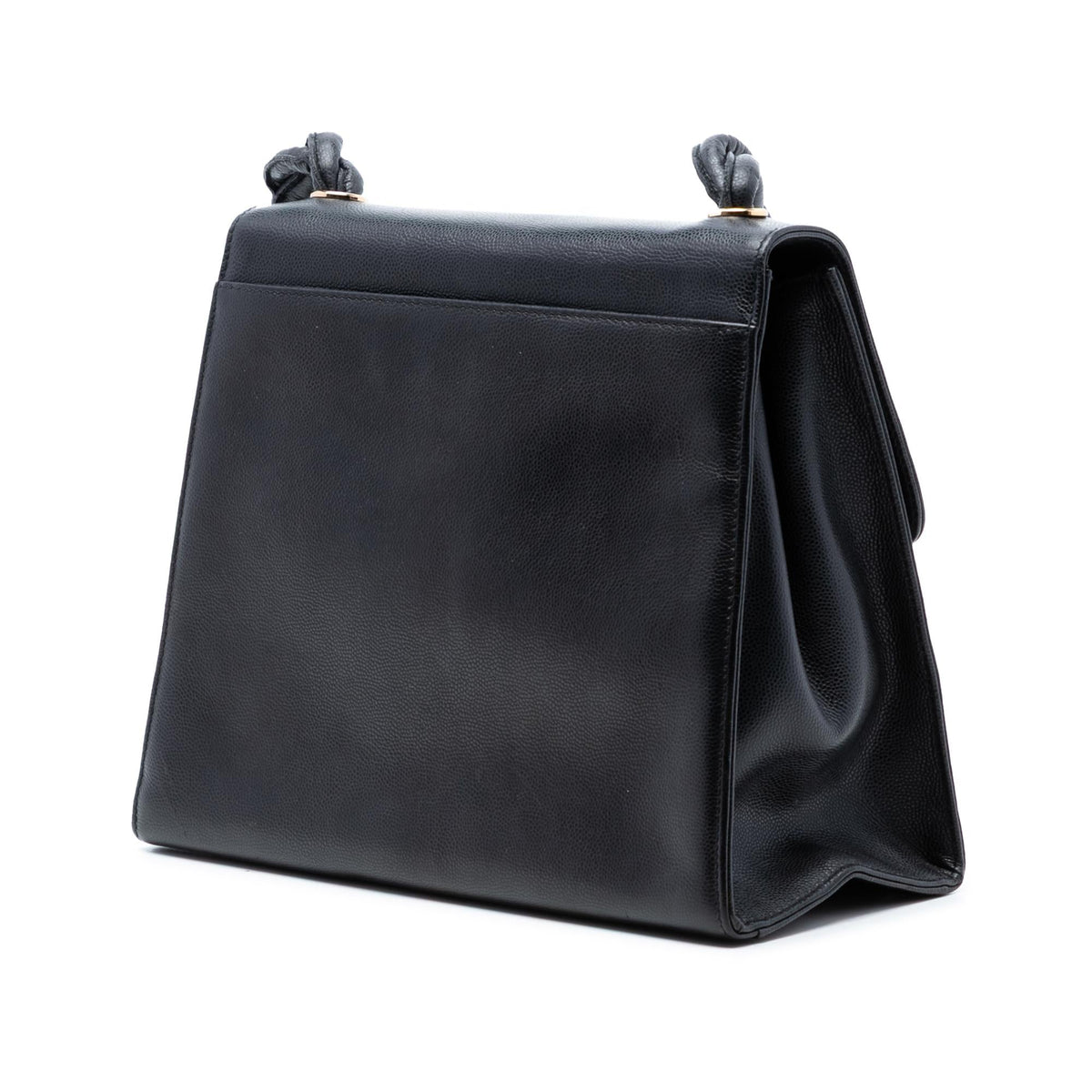 Chanel CC Caviar Twisted Strap Shoulder Bag