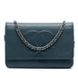 Chanel CC Caviar Wallet On Chain