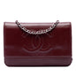 Chanel CC Caviar Wallet On Chain