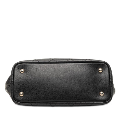 Chanel CC Caviar Wild Stitch On the Road Tote