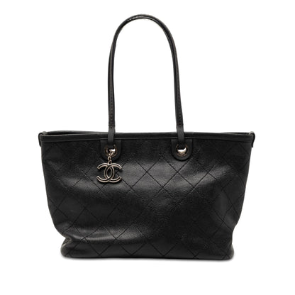 Chanel CC Caviar Wild Stitch On the Road Tote