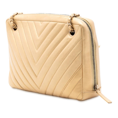 Chanel CC Chevron Lambskin Camera Shoulder Bag